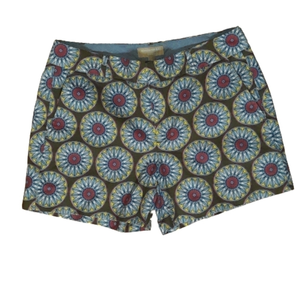 Banana Republic Shorts Hampton Fit   Women's  Size 6 Mid Rise Mandala Pr…